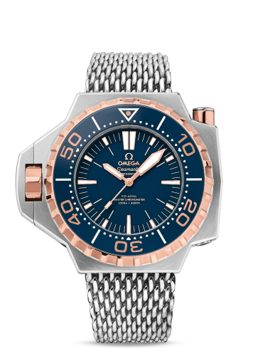 Omega Seamaster PloProf Co-Axial Master Chronometer Titanium / Sedna Gold / Blue